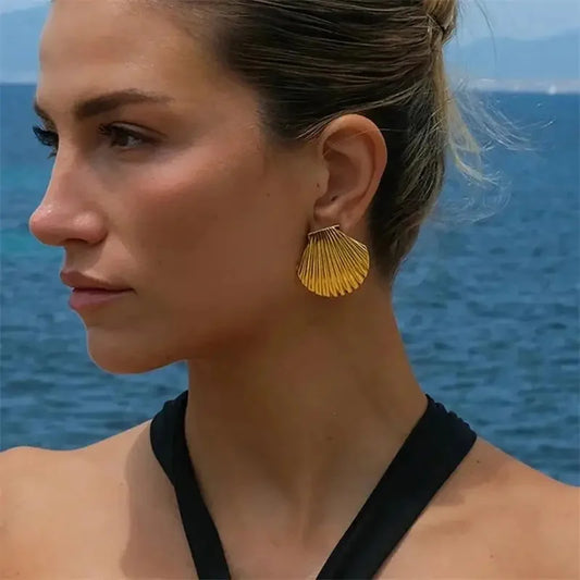 SHELLA Gold Earrings